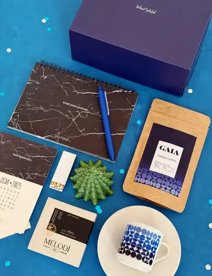 Mavi Motivasyon Hediye Kutusu