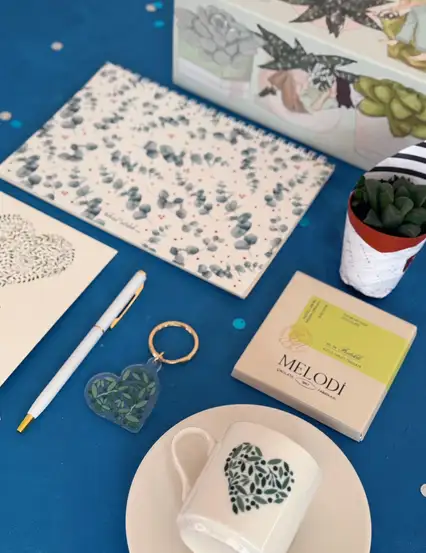 Yeşil Masaüstü Motivasyonu Hediye Kutusu