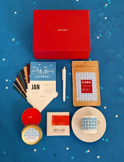Anatolia Motif Masaüstü Motivasyonu Hediye Kutusu