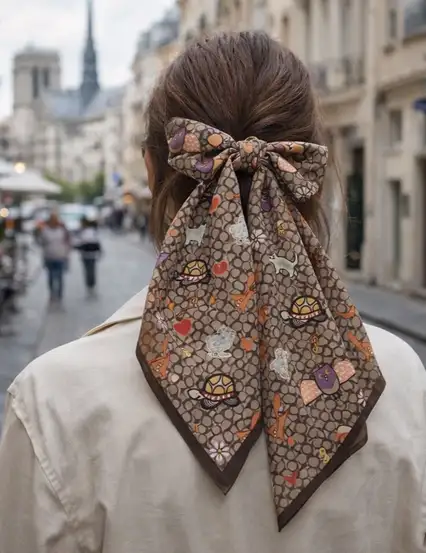 Cute Animal Saten Fular