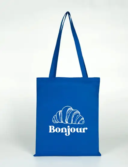 Bonjour Kruvasan Mavi Bez Çanta