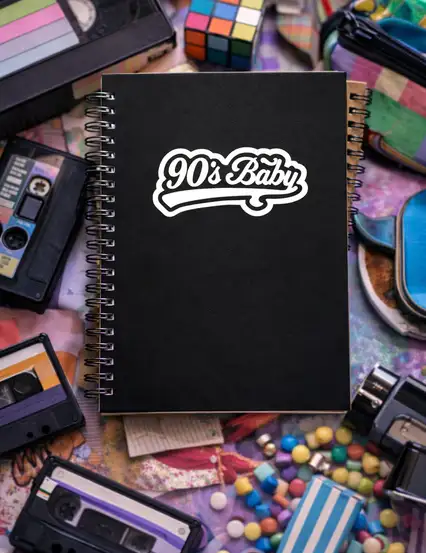 N281 90's Baby A5 Spiralli Defter