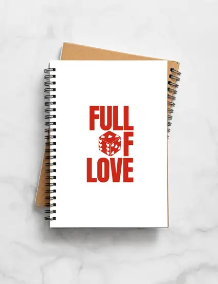 N289 Full Of Love A5 Spiralli Defter
