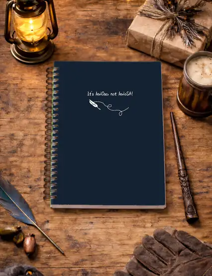 It's Leviosa Not Leviosa Lacivert Spiralli Defter