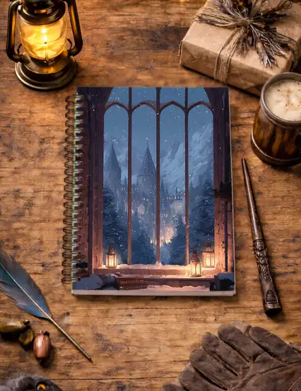 Hogwarts Winter Spiralli Defter