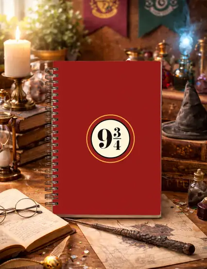 Harry Potter Platform 9 3/4 Spiralli Defter
