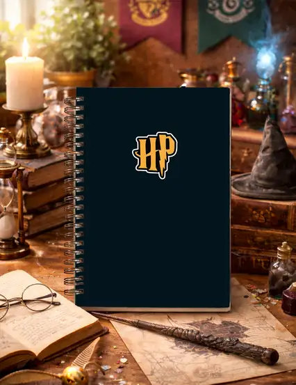 Harry Potter İkonlu Spiralli Defter