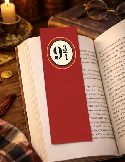 Harry Potter Platform 9 3/4 Kitap Ayracı