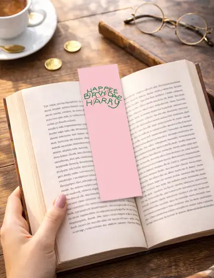 Harry Potter Doğum Günü Kitap Ayracı