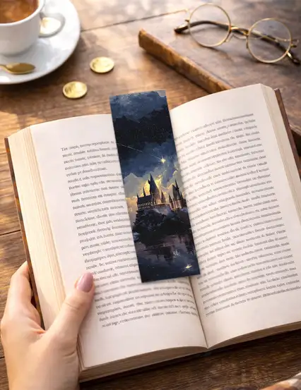 Hogwarts Gece Yarısı Kitap Ayracı