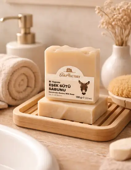 The Soap Factory El Yapımı Bitkisel Eşek Sütlü Sabunu - 100g Doğal