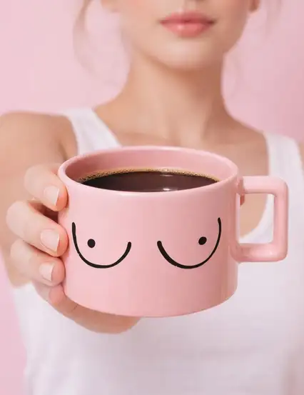 Boobs Pembe Mug Kupa