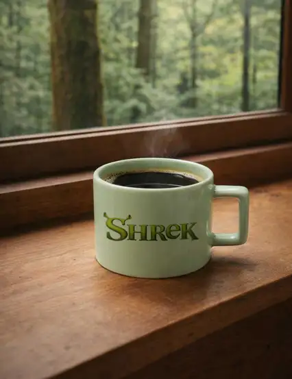 Shrek Yeşil Kupa Bardak