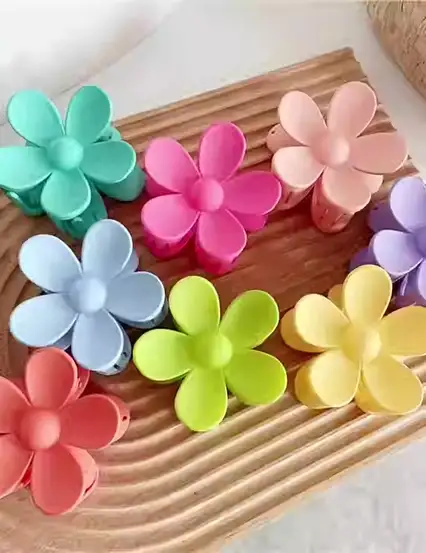 Pastel Renkler Papatya Mandal Kıskaçlı Toka