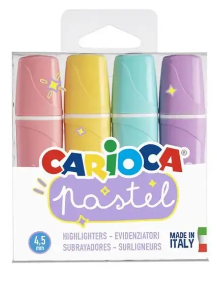 Carioca Pastel Renkler İşaretleme Kalemi 4 Renkli
