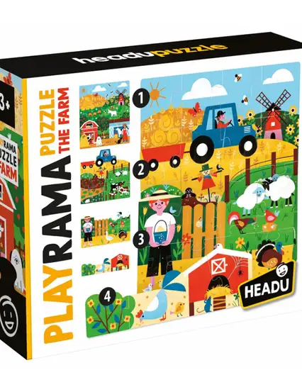 Ecoplay Shaped Puzzle Farm  3+ Yaş