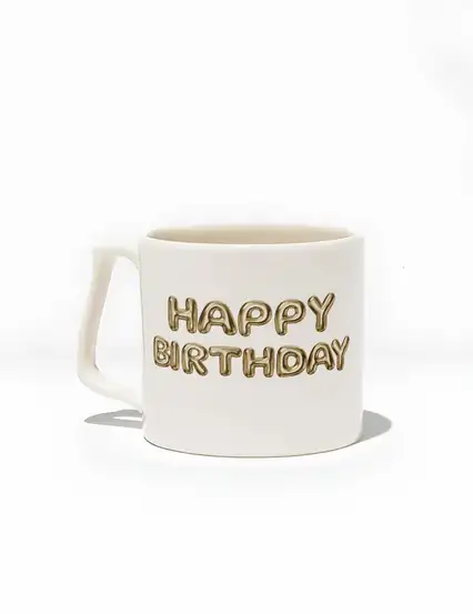 Happy Birthday Gold Balonlu Kupa Bardak