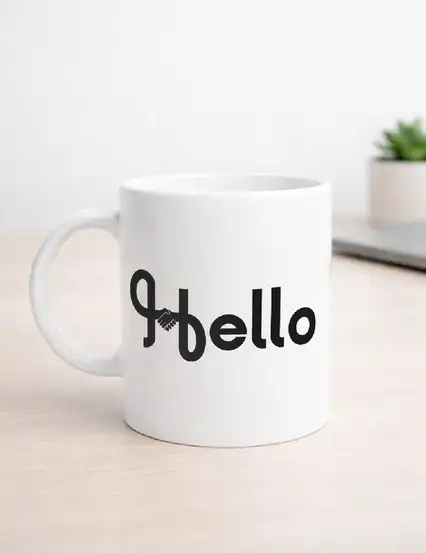 Hello Hands Mug Kupa