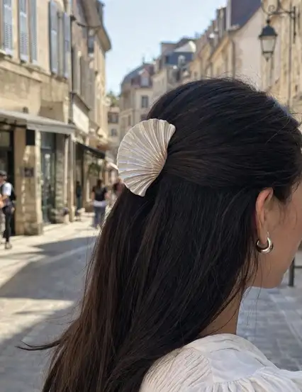 Deniz Kabuğu İstridye Sedefli Mandal Kıskaçlı Toka
