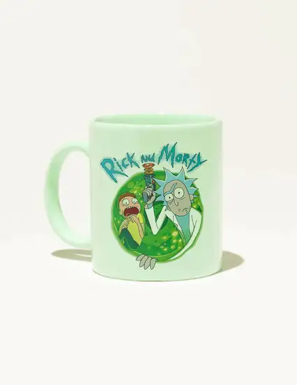 Rick and Morty Yeşil Mint Kupa
