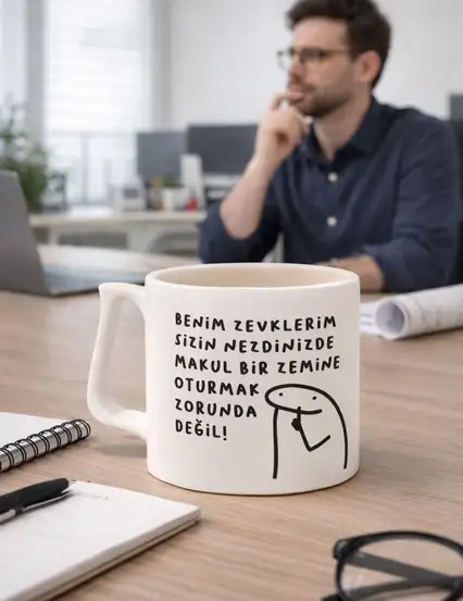 Benim Zevklerim Sizin Nezdinizde Makul Bir Zemine Oturmak Zorunda Değil Kupa