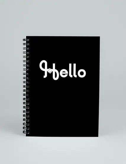 N291 Hello Hands A5 Spiralli Defter