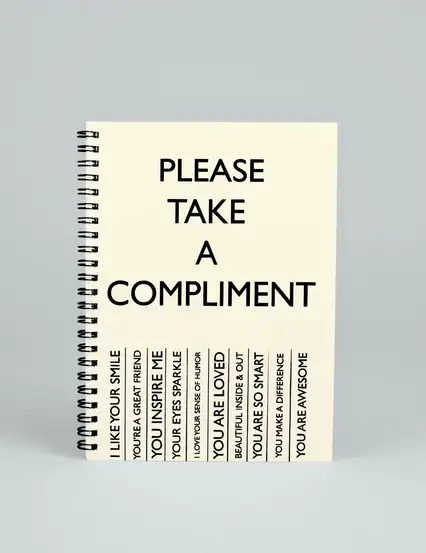 N293 Please Take A Compliment A5 Spiralli Defter