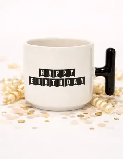 Happy Birthday Flamalı  Kupa