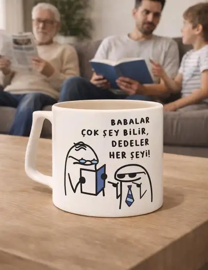 Babalar Çok Şey Bilir Dedeler Her Şeyi Kupa