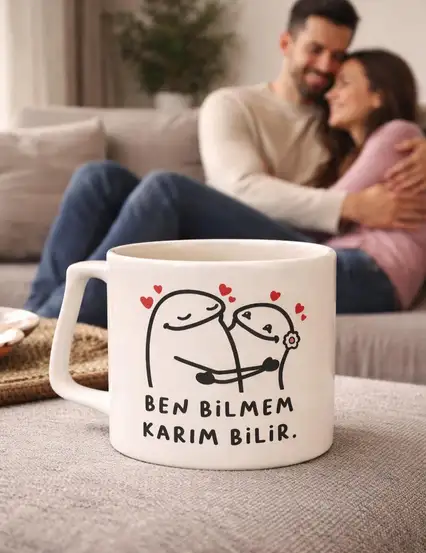 Ben Bilmem Karım Bilir Kupa Bardak