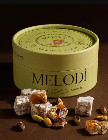 Melodi Duble Fıstıklı Lokum 250g