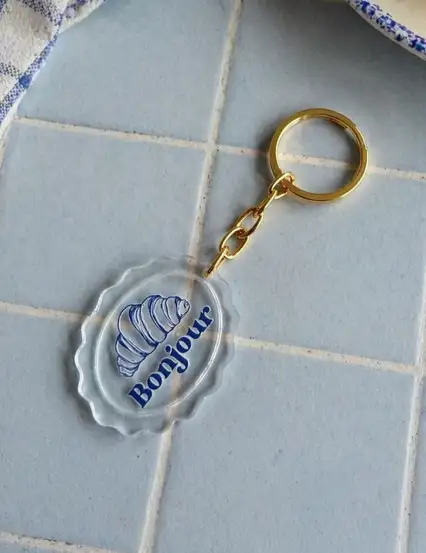 Bonjour Kruvasan Hediyelik Anahtarlık