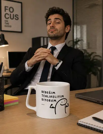 Bebeğim Tehlikeliyim Diyorum Kupa