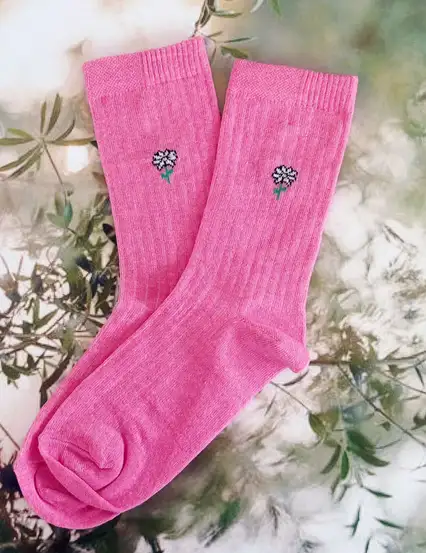 Daisy Pembe Papatya Çorap