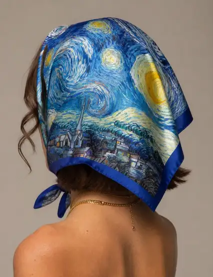 Van Gogh Saten Fular