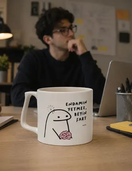 Endamın Yetmez Beyin Şart Kupa