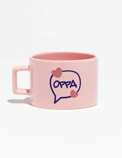 Seoul Mood Oppa Pembe Kupa Bardak