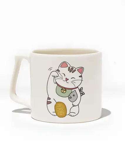 Seoul Mood Lucky Cat Kupa Bardak