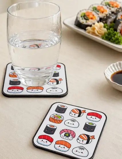 Seoul Mood Sushi Bardak Altlığı