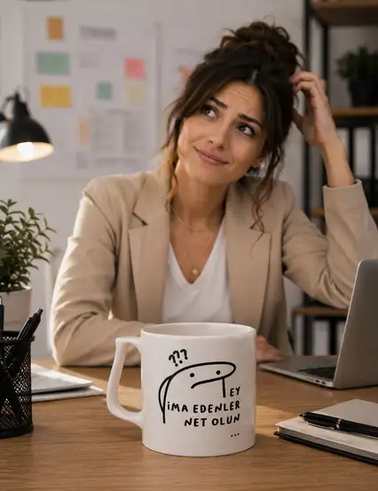Ey İma Edenler Net Olun Kupa Bardak