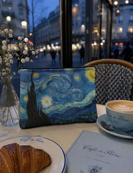 Van Gogh Yıldızlı Gece Clutch Kalemlik
