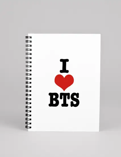 I Love Bts Spiralli Defter