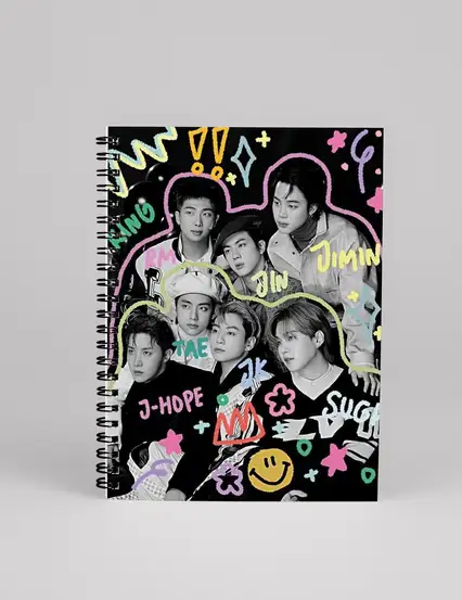 Bts Doodle Spiralli Defter