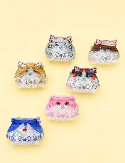 Cat Kawaii Mandal Kıskaçlı Toka