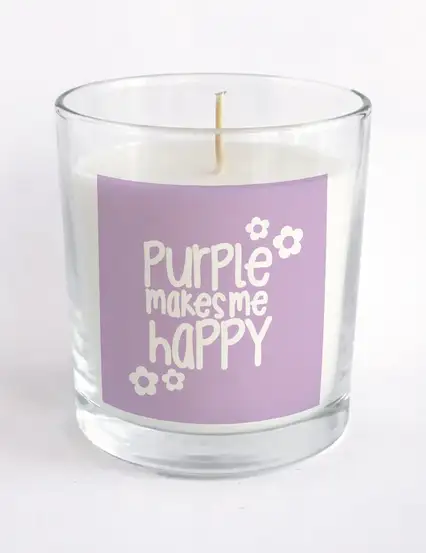 Purple Makes Me Happy Kokulu Bardak Mum