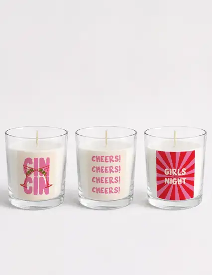 Girls Night Maksimalist Serisi Kokulu Bardak Mum Seti