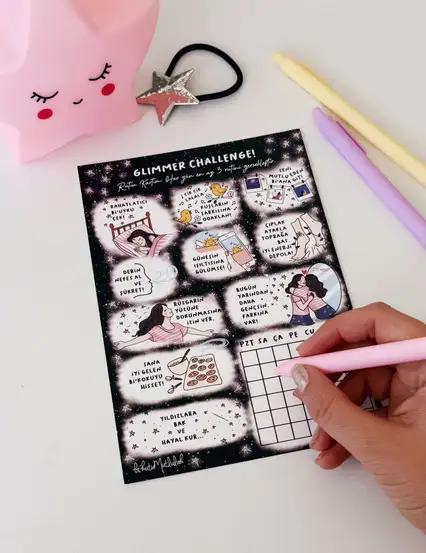 Glimmer Challenge Rutin Kartı