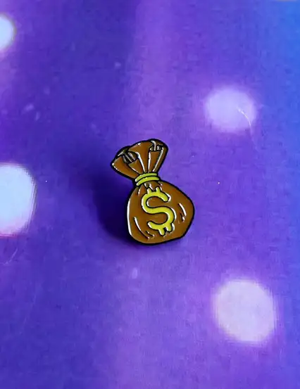 Çuvalda Dolar Para Rozet