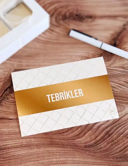 Kurumsal Firma Not Kartı Tebrikler