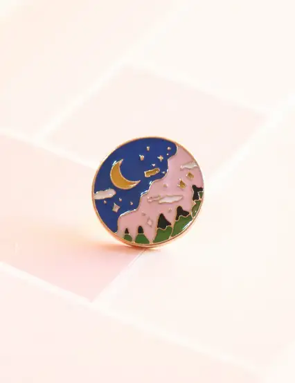 Yıldızlı Gece Rozet